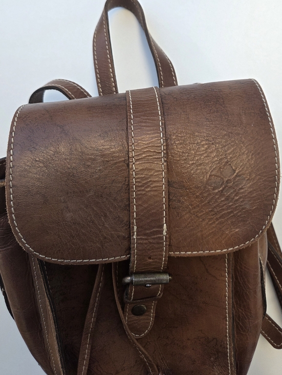 Patricia Nash leather Aberdeen Map Embossed collection backpack main image 7